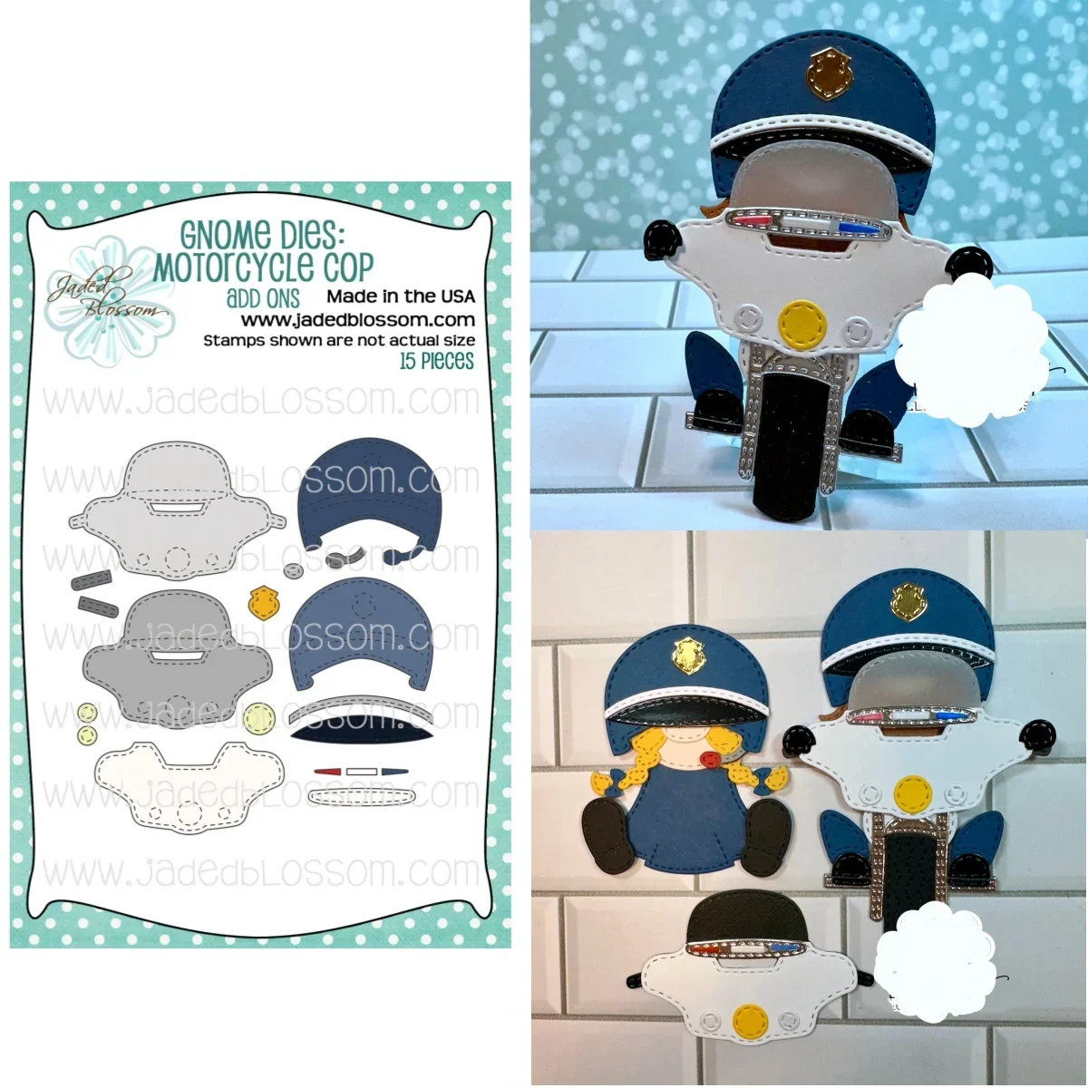 

2024 New Motorcycle Police Metal Cutting Dies DIY Making Card Scrapbook Embossed Paper Album Craft Supplies Template Decoration
