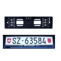 Caméra de recul pour voiture, cadre de plaque d'immatriculation européenne ue, étanche, Vision nocturne, sauvegarde inversée, lumière 4 ou 8 LED 3