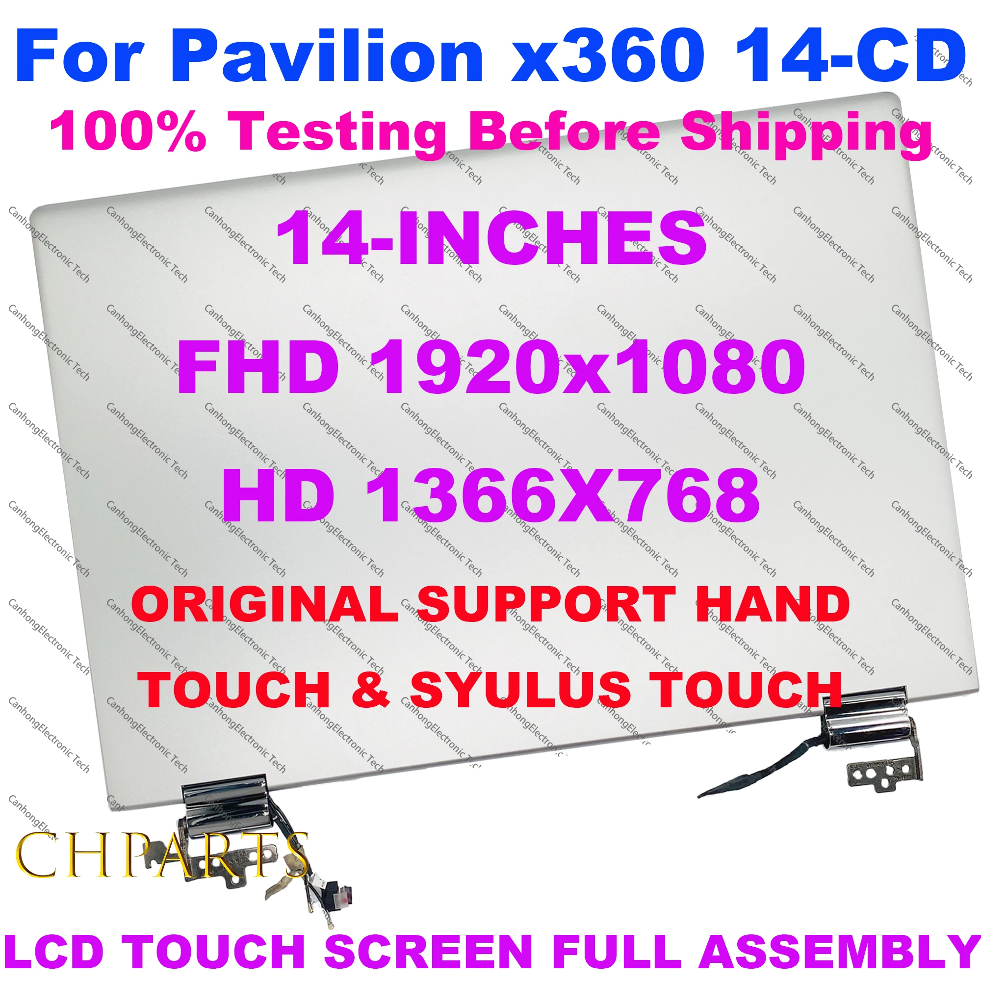 14 LCD Touch Screen Digitizer Complete Assembly For HP Pavilion x360 14-CD 14-cd0002nx 14M-CD0001DXFHD L20551-001 L18192-001