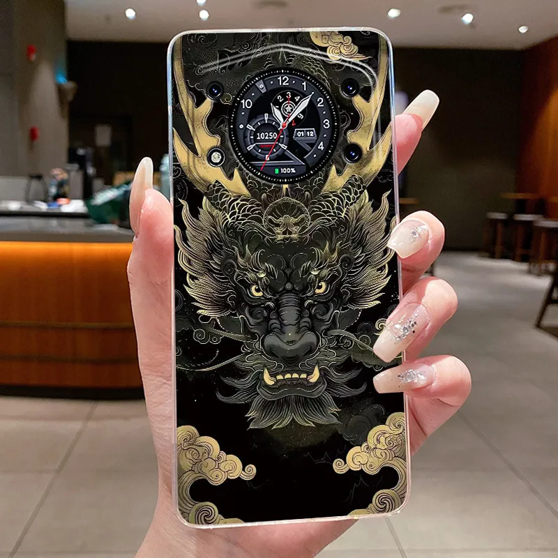 Stylish Transparent Silicone Shockproof Butterfly Design Soft Phone Case