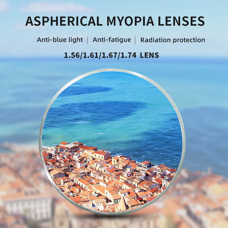 

SEVENTPEOPLE Anti Blue Light Blocking 1.56 1.61 1.67 Prescription Eyeglasses Lenses Myopia Hyperopia For Glasses Change Color