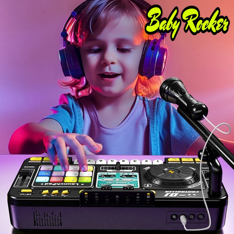 Kids Multifunctional DJ Mixer and Game Controller