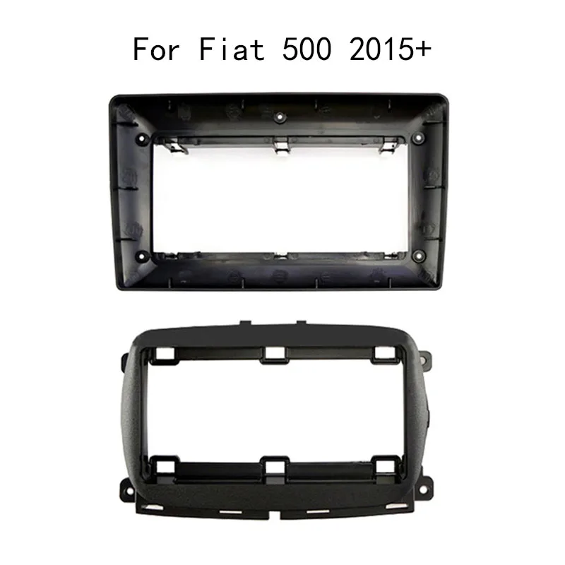 2 Din Android Head Unit Car Radio Frame Kit Per Fiat 500(312) 2015 + Auto Stereo Dash Fascia Trim Bezel Faceplate