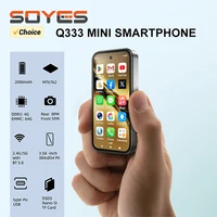 SOYES Q333 Mini Smartphone 4GB RAM 64GB ROM Android 12.0 Face Unlock 2000mAh 4G LTE Type-C OTG 3.58‘’ Screen Small Phone
