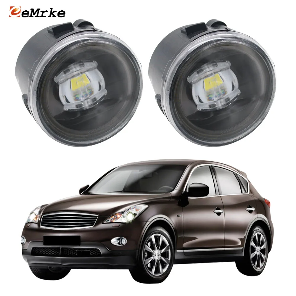 

Светодиодные/Галогенные Противотуманные фары EEMRKE для Infiniti EX, EX25, EX35, EX37, EX30d, QX50, J50, 2008-2015, Автомобильные противотуманные фары, дневные ходовые огни