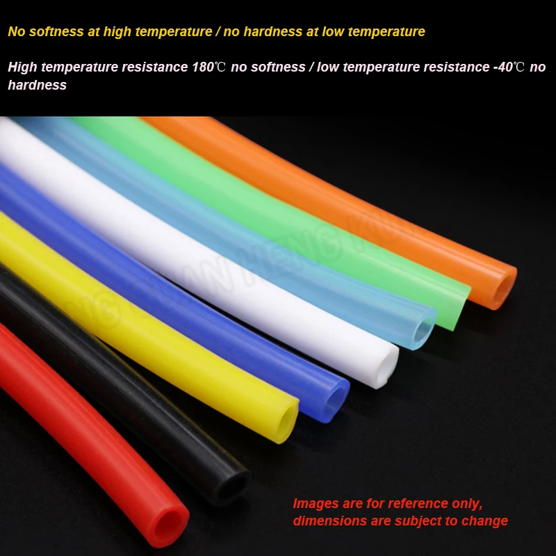 

1m 6x10mm Coloured Silicone Hose High Temperature Resistant Hose For Food Machinery Connection Hose Laboratory