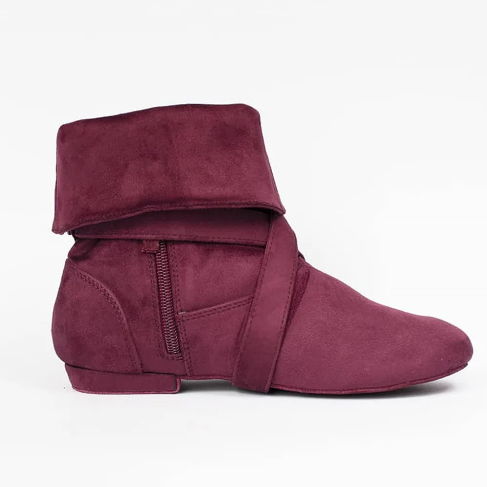Women Dance Suede Sole Boot Step Women Latin Dance Boots Salsa Shoes Party West Coast Swing Swayd Boots Colored Shoe