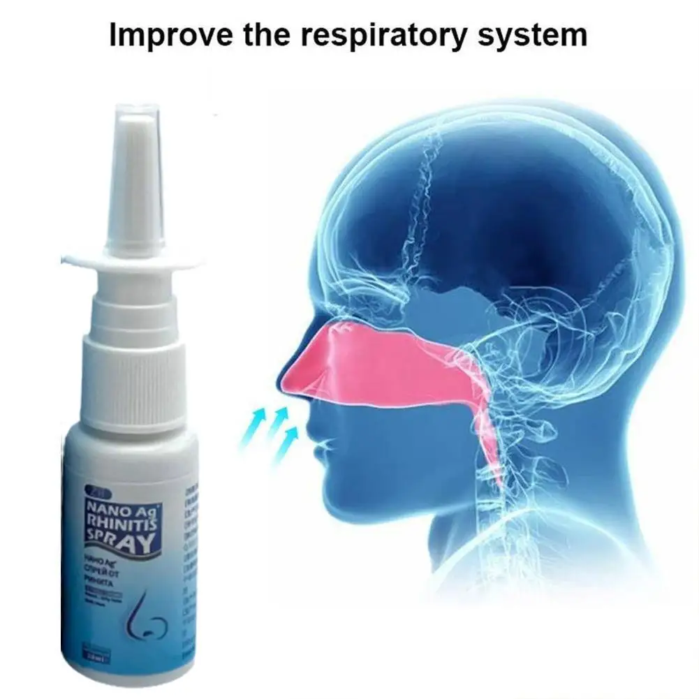 

Newest Powerful Rhinitis Cure Spray Chronic Allergic Rhinitis Sinusitis Treatment Medical Herb Plaster Nose Care 20ML