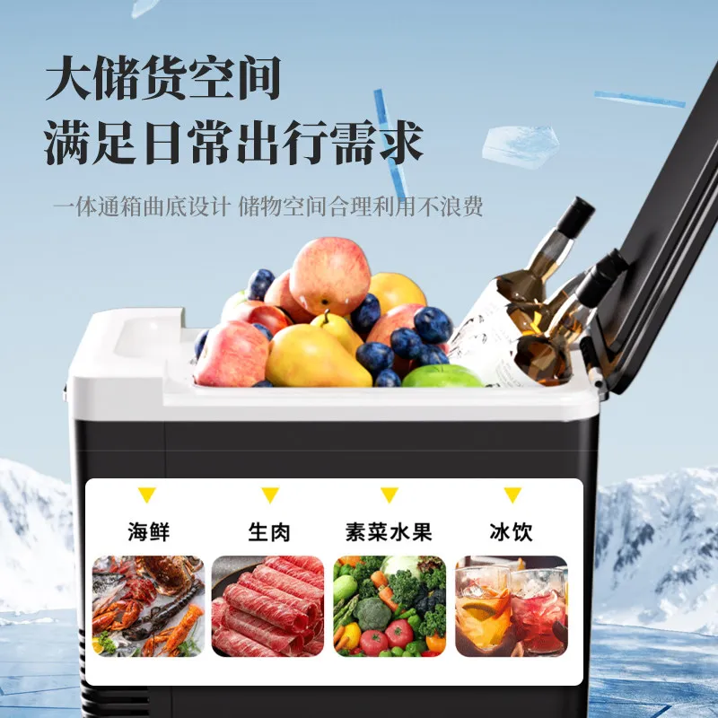 샤신 차량용 냉장고 미니 자동차 가정용 겸용 12V220V 냉장 냉동고 이중 에너지 기숙사 소형 냉장고