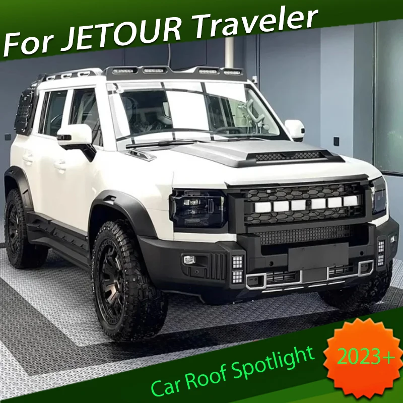 

Car Roof Spotlight Fit for Chery JETOUR Traveler T2 2023 Modification Off-road Defender Model LED Searchlight Exterior Trim Part