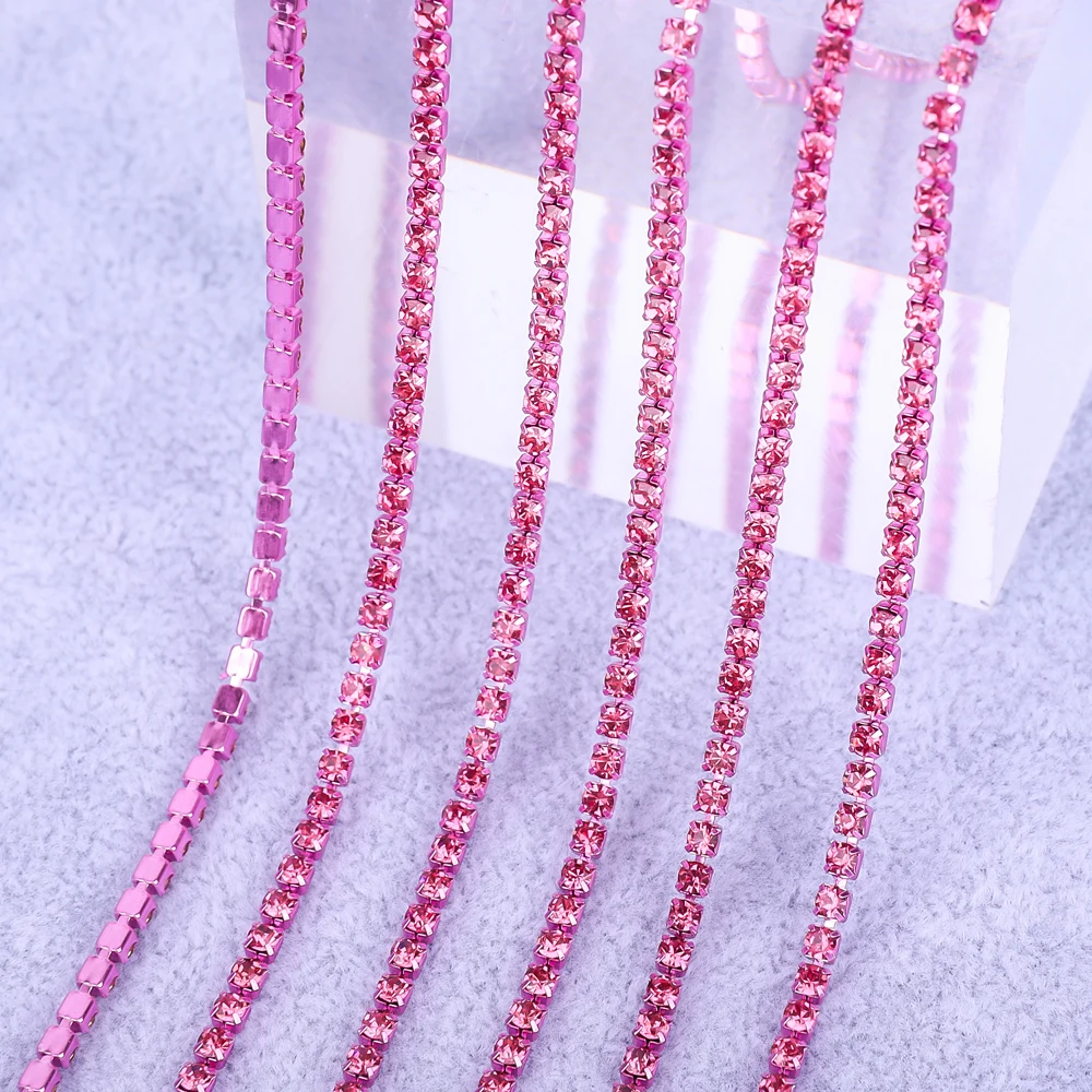 Elegant Gold Crystal Rhinestone Chain Decoration