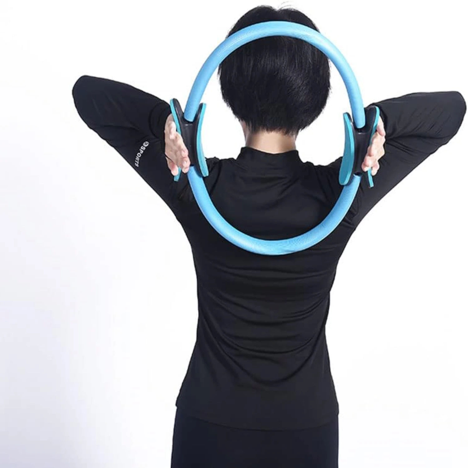 Highly Effective Enhanced Pilates Ring for Intense Workouts-Double Loops Conditioning Tool for Improved Fitness and Toning-S