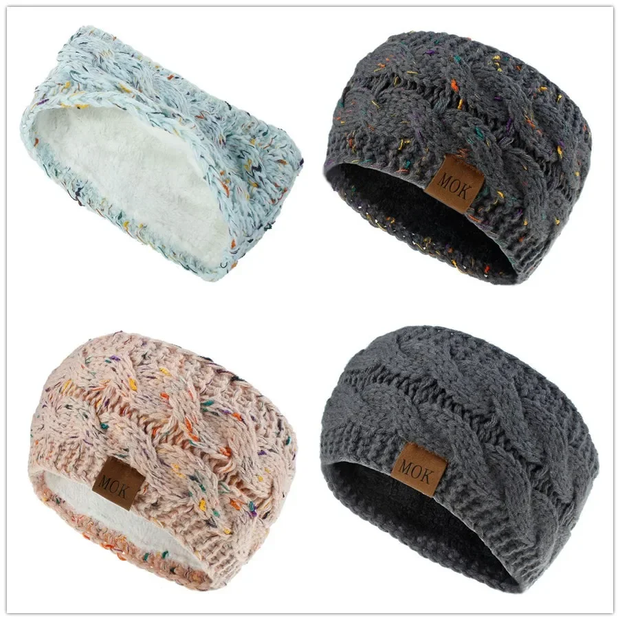 

Wide Knitting Woolen Headband Winter Warm Ear Women Crochet Turban Hair Accessories Girl Hair Band Headwraps Ear Warmer WH110D