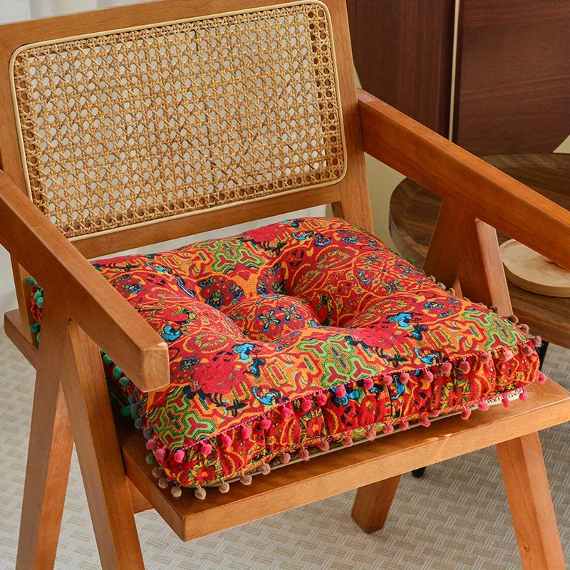 Bohemian Tatami Cushion for Sitting, Lazy Stool for The Floor,Home Balcony Window Seat Cushion,Soft Mat for The Floor,large