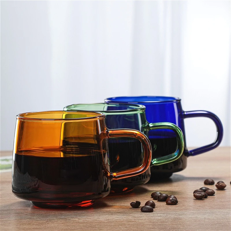 Colored Glass Coffee Mug 3