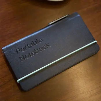 Mini taccuino portatile semplice blocco note tascabile portatile in tinta unita per l'elenco delle cose da fare con copertina in pelle PU