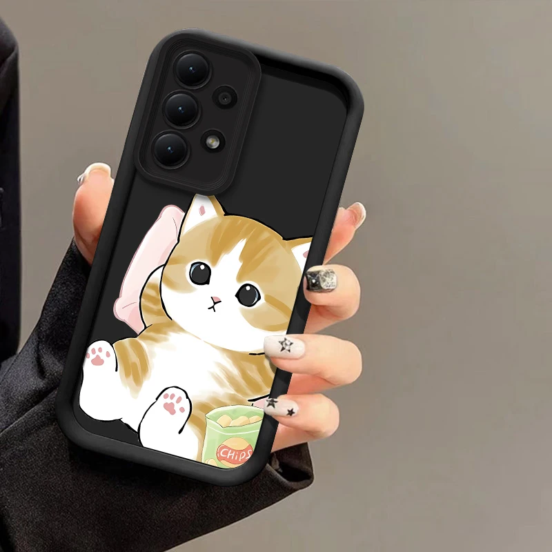 Cute Anime Cat Silicone Soft Phone Case Cover