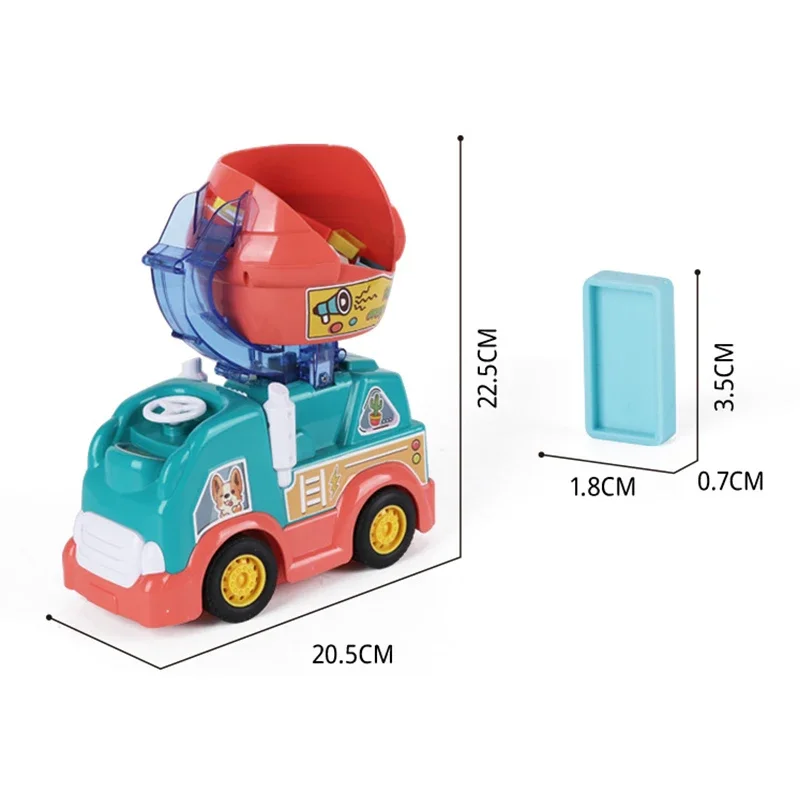 Automatic Train 102 PCS Block Brick Kit Plastic Toy Electric Train Educational Kids Domino Creative Games Gift for Children