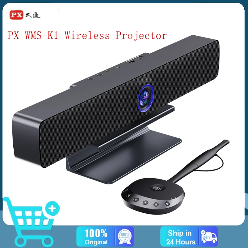 

PX WMS-K1 4K Screen Wireless Projector Video Conference Plug and Cast HDMI-compatible for Smartphone, Computer and TV Projector