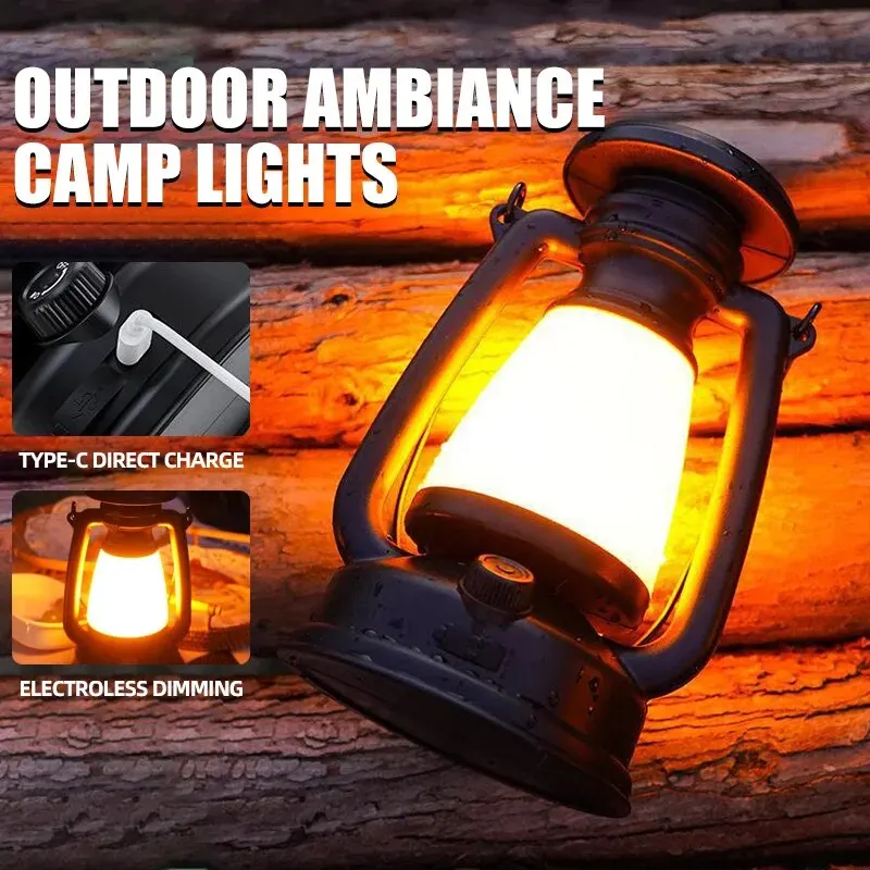 الحصان ضوء شحن الديكور مصباح لتهيئة الجو الرجعية Led لمبة مكتب في الهواء الطلق التخييم بار ضوء الجدول ضوء فانوس ديكور المنزل