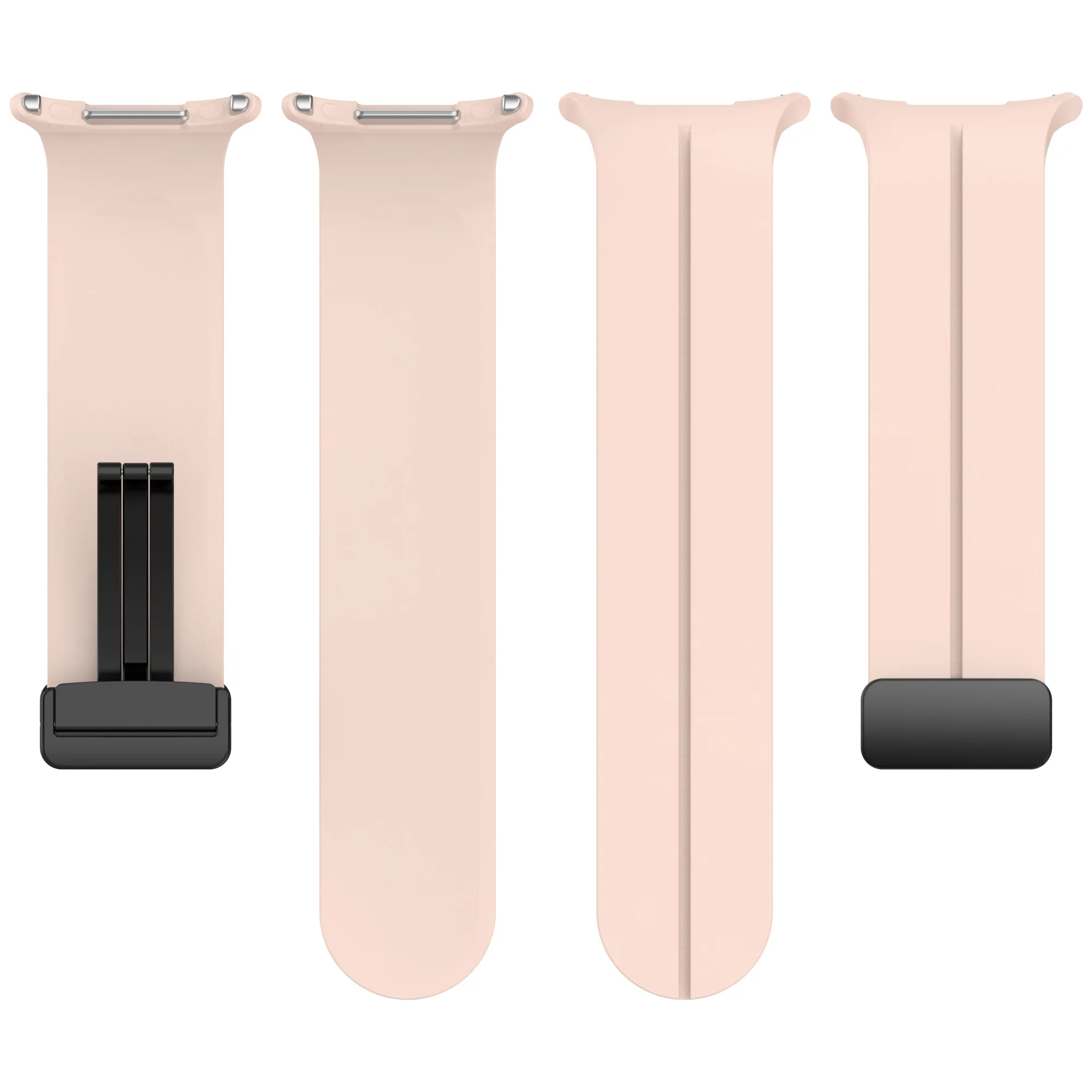 Magnetic Silicone Buckle Strap for Smartwatch 47mm - No-Gap Design Bracelet