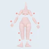 New 12cm Height Cute Ob11 Doll Toy 1/12 Bjd Multi Joints Movable Diy Dress Up Toys 3