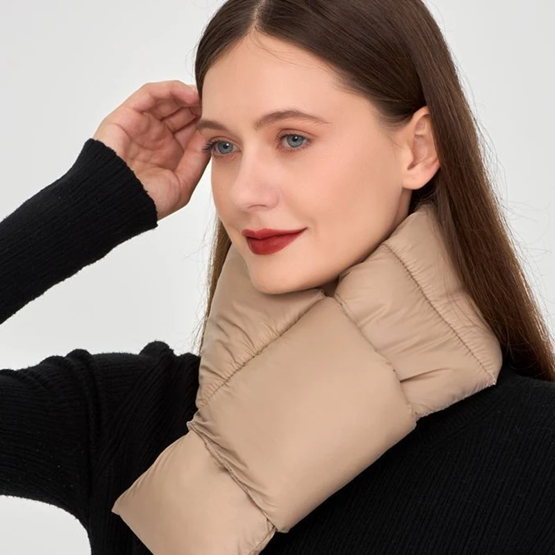 Waterproof Cloud Silk Cotton Outdoor Winter Thermal Warm Hiking Skiing Scarves Windproof Neck Warmer【A】