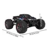 1:10 Scale Fast Brushless Motor RC Car, IPX5 Waterproof RC Truck with Max Speed 50KMH, Big Wheels, 2.4G High Speed Off-road Remo 6