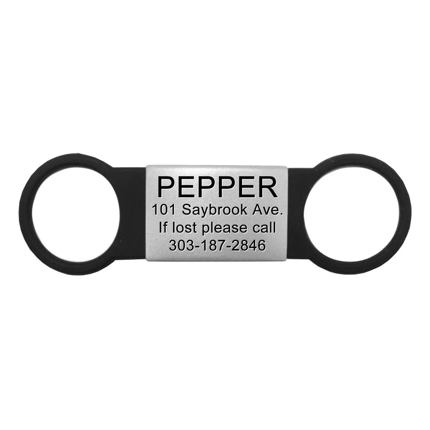 Tag Name Dog Collar name Personalized Cat Tags Slide On Pet Tag ID Silent Custom Dog Tags Engraved Cat Name Customized 