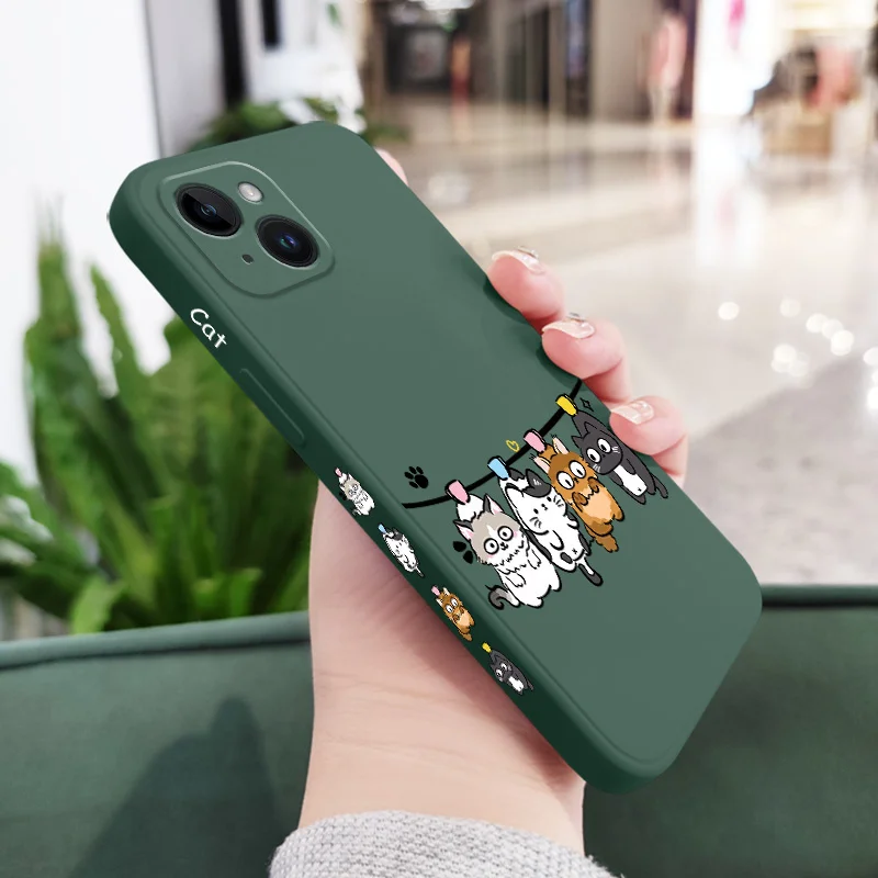 Air Cat Silicone Phone Case - Whimsical Feline Protector