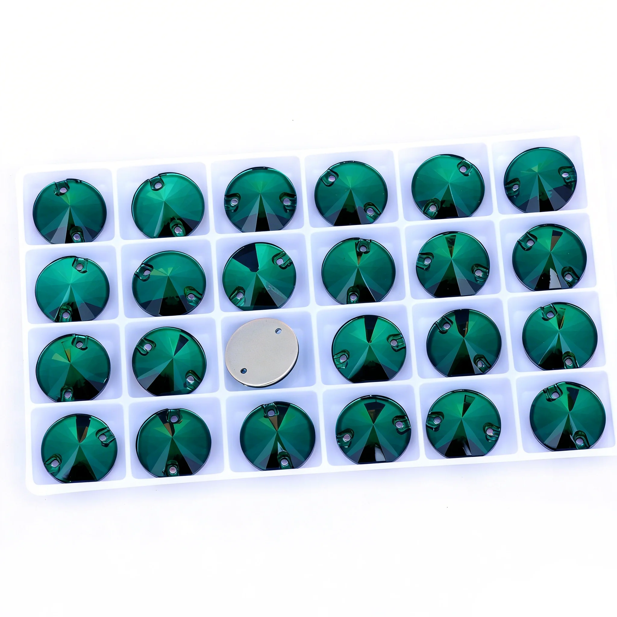 Rivoli Sew-On Rhinestones: Round Crystal Appliques for Wedding Dress & DIY Clothing