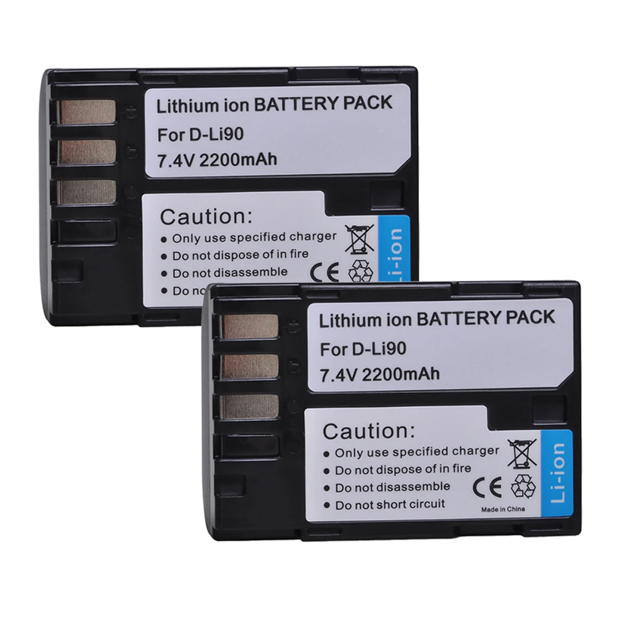 Durapro 2200Mah D-Li90 D Li90 Dli90 Batteria Ricaricabile Per Pentax K-5 Iis K-5 Ii K-01 K-7 K-5 K-3 K-3 Ii 645D 645Z Z1 Fotocamera