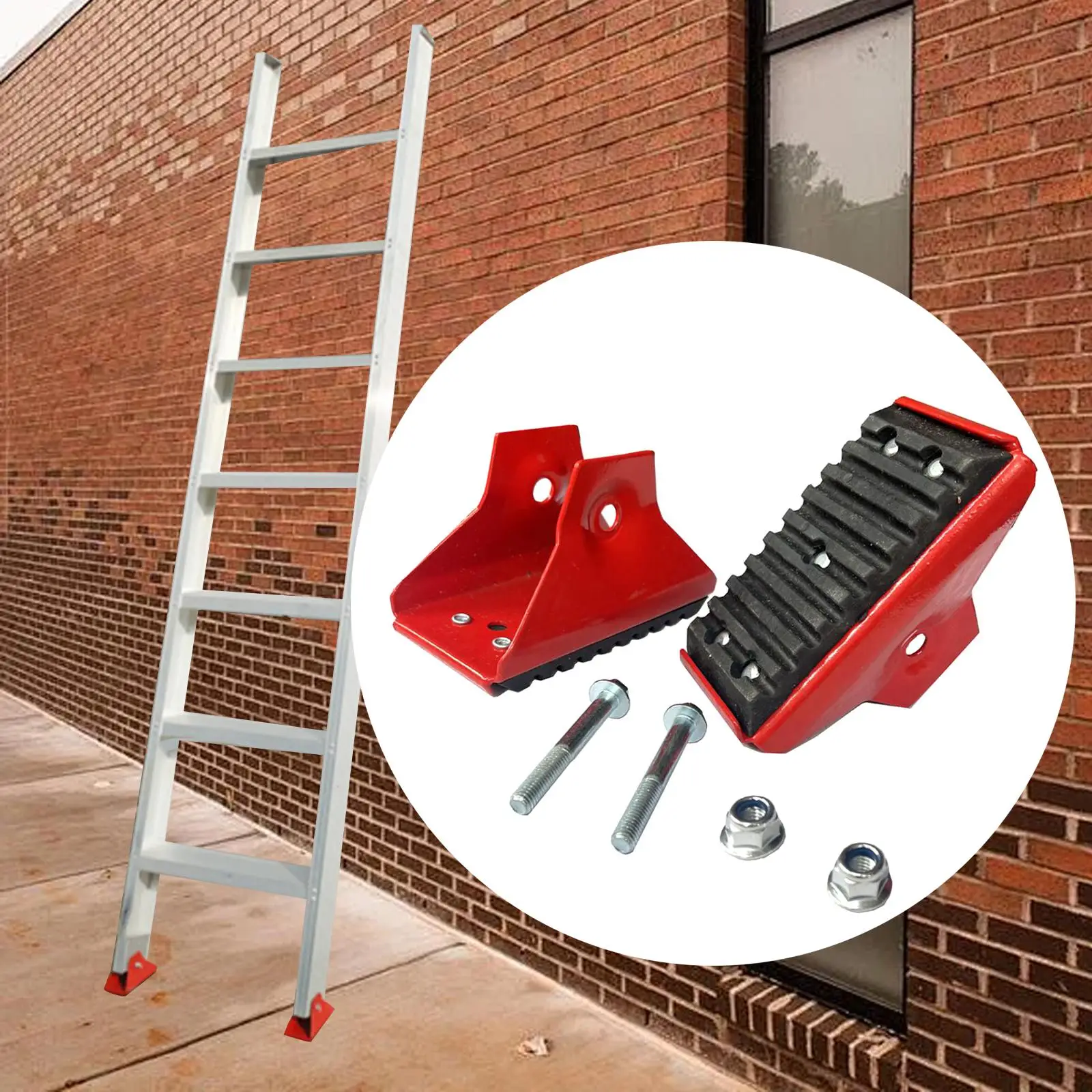 2x Extension Ladder Safety Shoe Set Extension Ladder Feet for DE1530-2CN DE1518-2CN DE1522-2CN DE1526-2CN