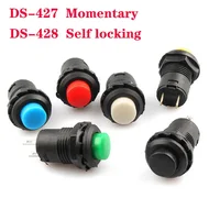 6pcs Self-Lock /Momentary Pushbutton Switches DS427 DS428 12mm OFF- ON Push Button Switch 3A /125VAC 1.5A/250VAC DS-427 DS-428 - Image 3