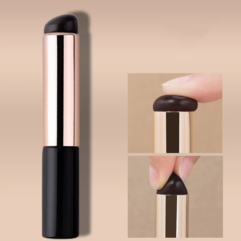 Silicone Lip Brush With Cover Angled Concealer Makeup Tool Portable Round Head Like Fingertips Q Soft Lipstick Brush