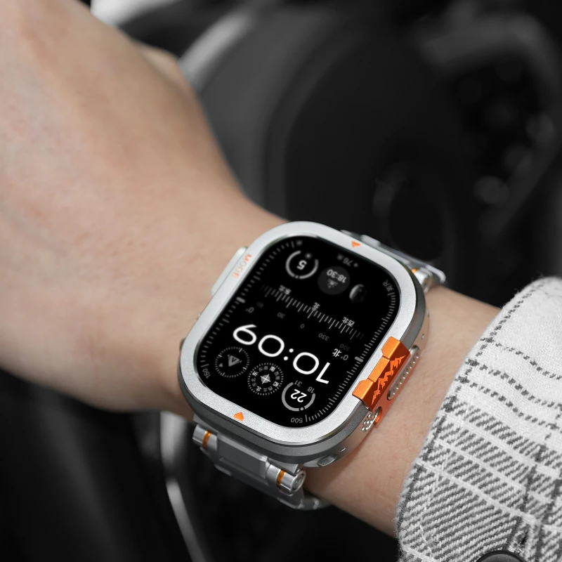 Sleek Metal Bumper Case for Smartwatch Protection