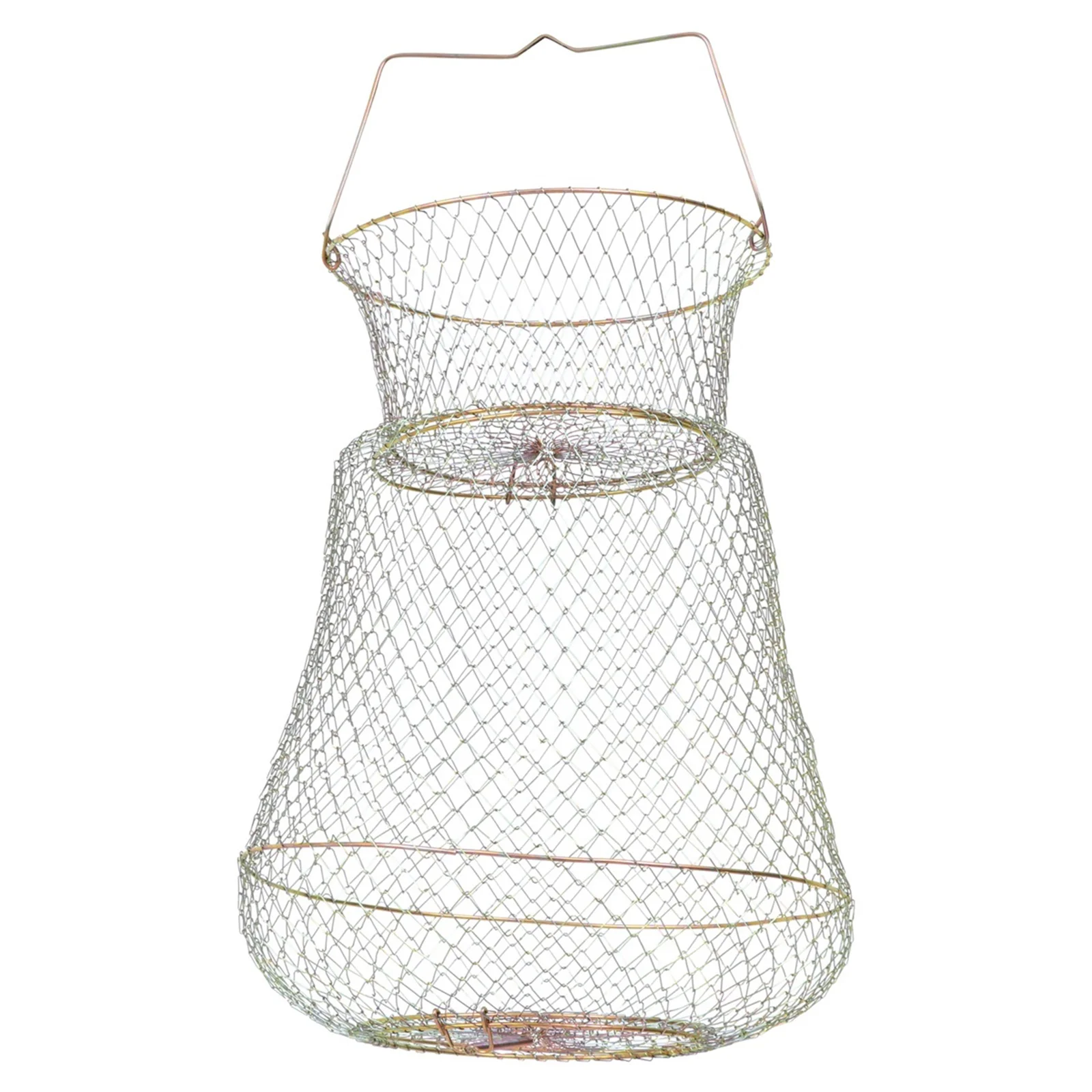 

Crab Pot Iron Fish Cage Outdoor Fishing Container Tools Portable Foldable Net Cages Accessory Accessories Wire Mesh Trap Hole
