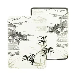 Premium Leather Auto Sleep Case for Paperwhite 12th 2024 (Bamboo)