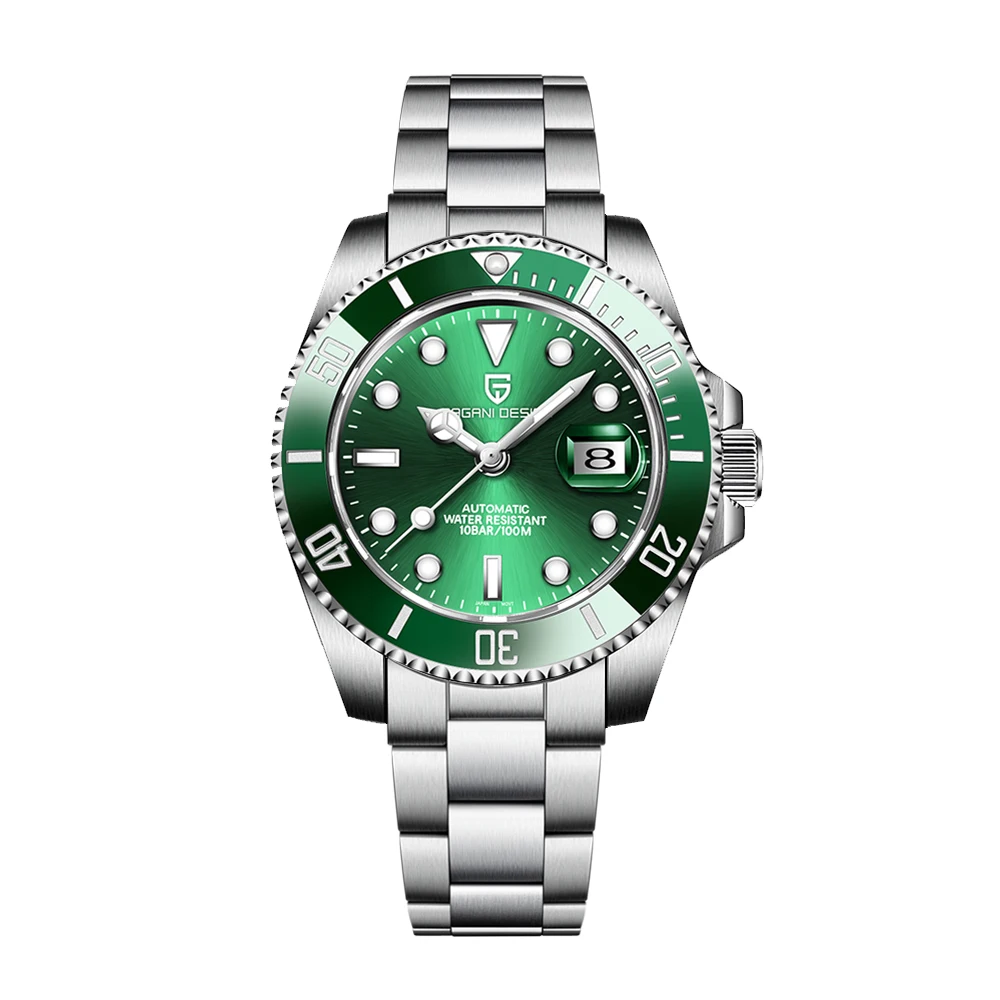 PAGANI DESIGN NH35 40mm Watch Men Automatic Mechanical Watch Stainless Steel Waterproof Clock Reloj Hombre 1661 V3 mechanical watch