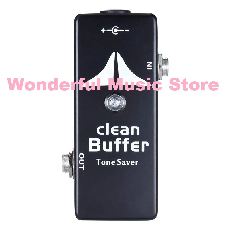 

Mosky Clean Buffer Guitar Effect Pedal Mini True Bypass Metal Shell Guitar Parts Accessories Black Color