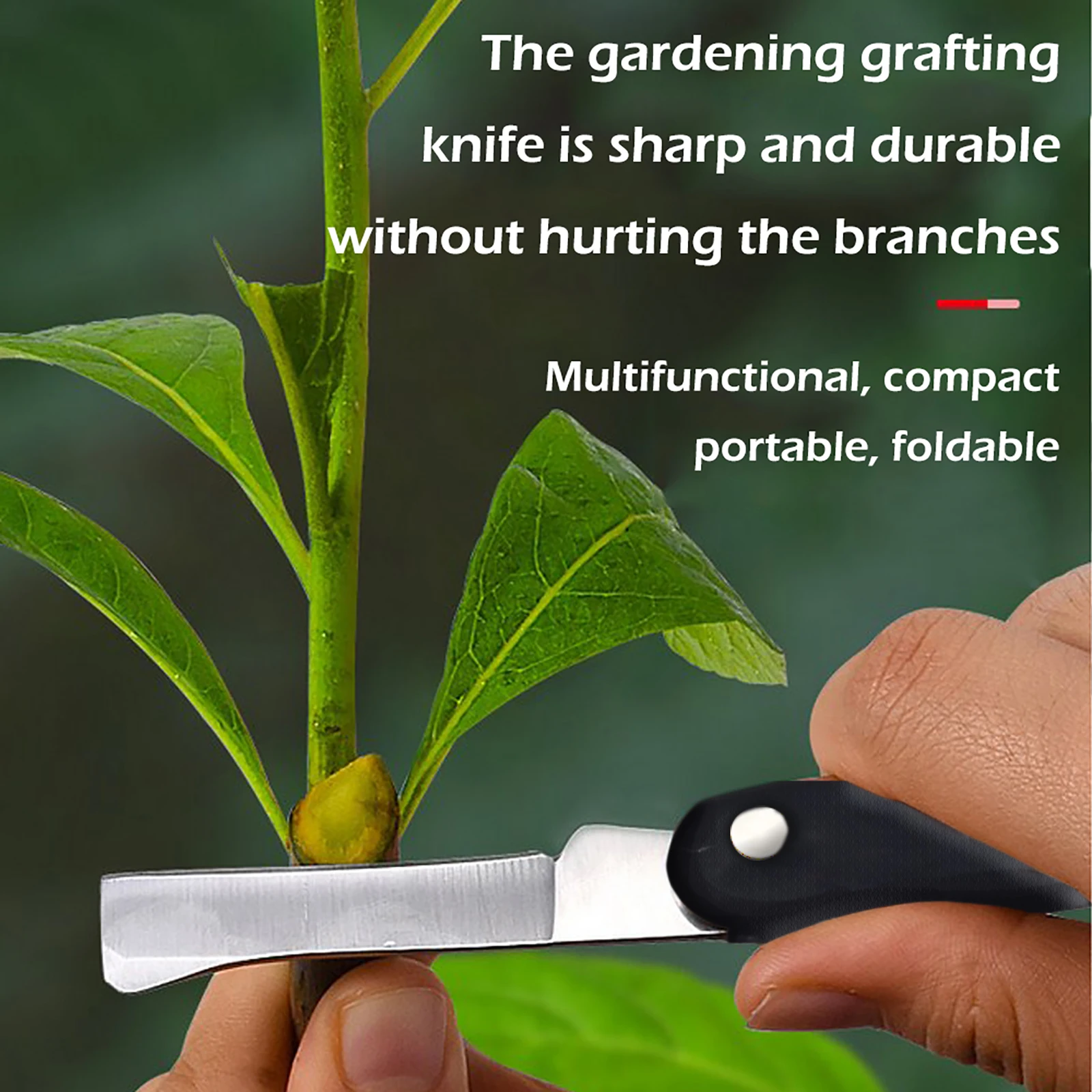 

Garden Foldable Grafting Knife Stainless Steel Pruning Grafting Knife Professional Folding Garden Cutter Scissor Seedling Tools