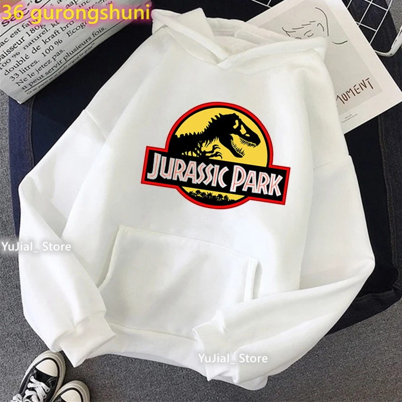 2022 New Style Jurassic Park Dinosaur Graphic Print Cap Hoodies Girls Funny Harajuku Kawaii Clothes Jurassic World Sweatshirt