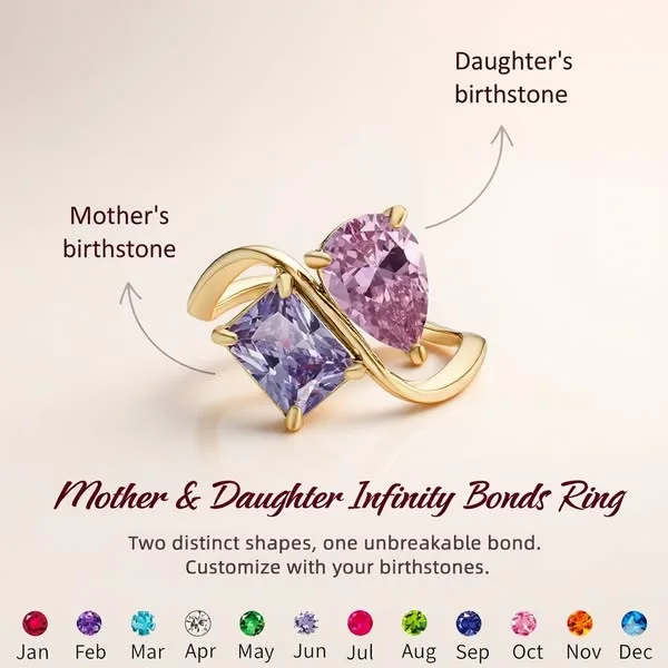 2026 Diamond-studded teardrop square women's fashion December birthstone ring Mother's Day gift 3