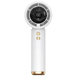 Compact USB Rechargeable High - Speed Portable Fan for Travel and Outdoor Activities (WHITE)