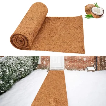 Natural Coconut Fiber Carpet, No-Slip, Ice and Snow, Mats for Winter Walkways, Front Door, Stairs, Porch, Outdoor Garden