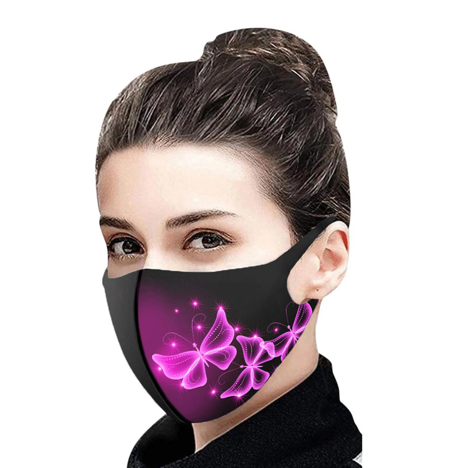5pcs Adult'S Prints Protection Face Mask Washable Earloop Mask Mascarillas Desechables Disposable Mouths Covers Dust Mask