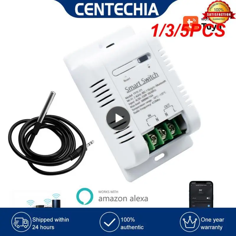 

Переключатель температуры Tuya Wi-Fi, 16 А, 3000 Вт, 1/3/5 шт.