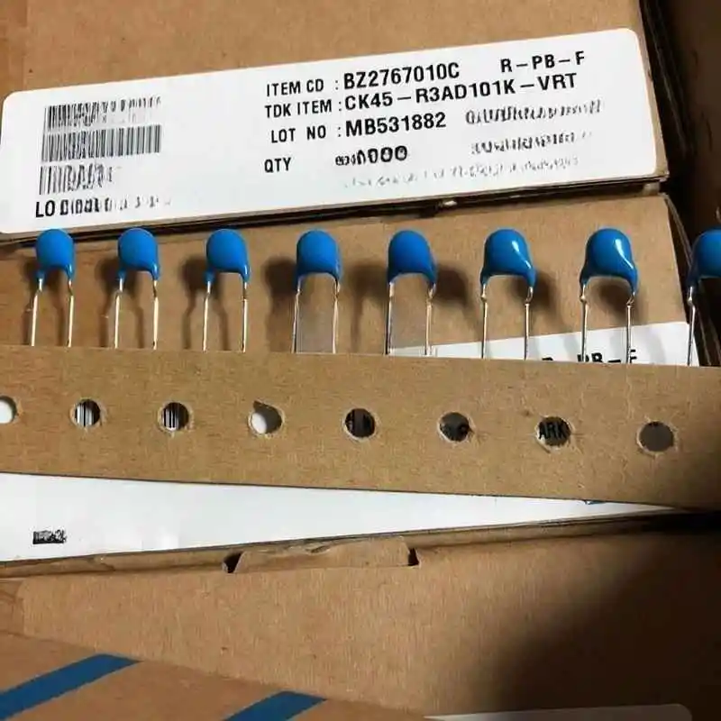 

High voltage ceramic CK45-R3AD101K-VRT 1KV 101K 100PF P:5MM