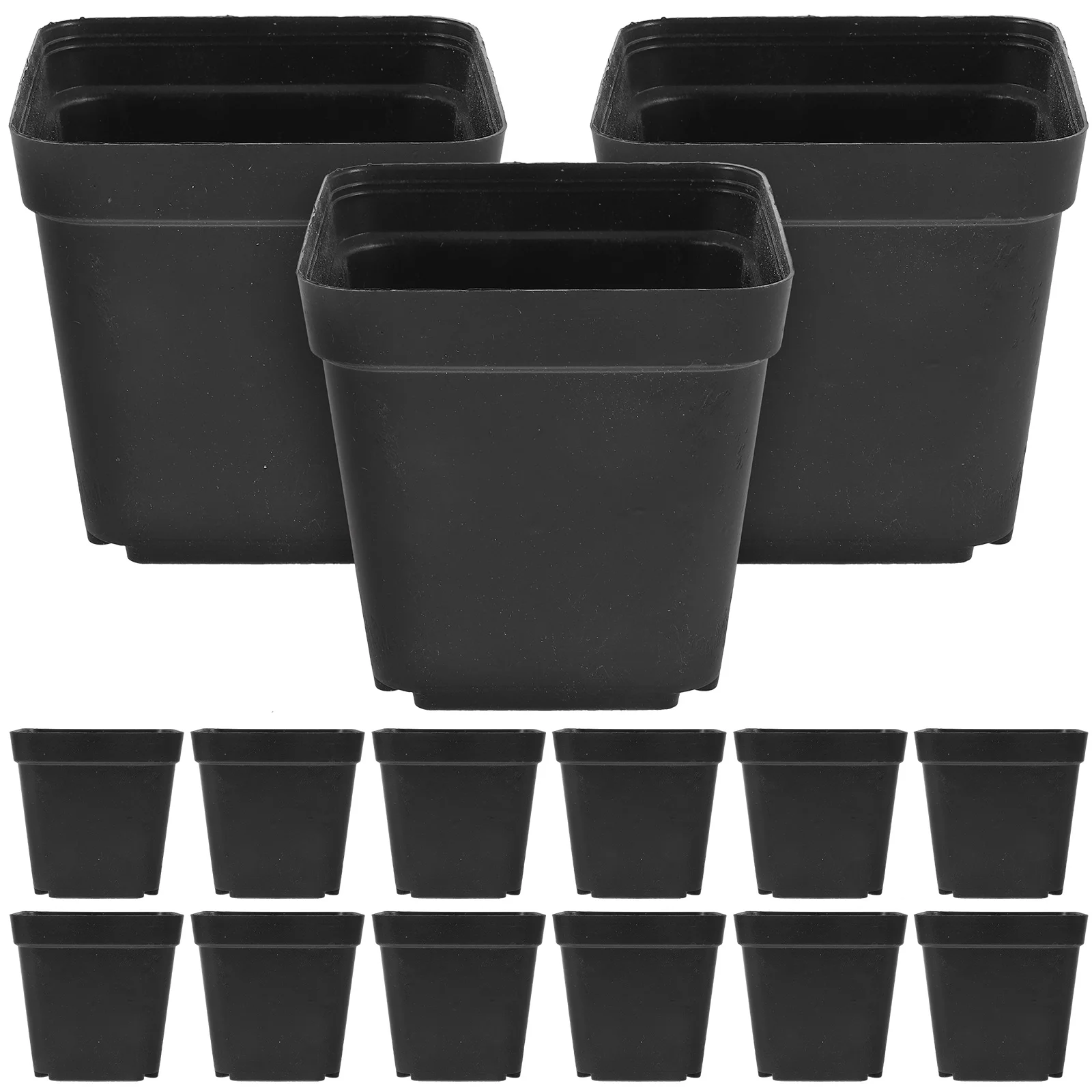 

Square Flower Pots Plant Pot Mini Practical Plastic Plants Succulent Flower Flowerpots Pots Planters Without Plates