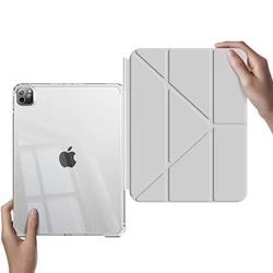 Sleek Sliding Detachable Acrylic Tablet Cover for iPad 10 10.9 2022 (Grey)